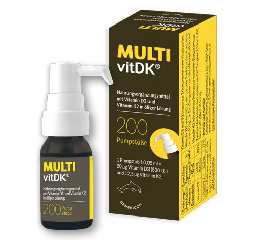 Packaging and pump bottle from MULTIvitDK